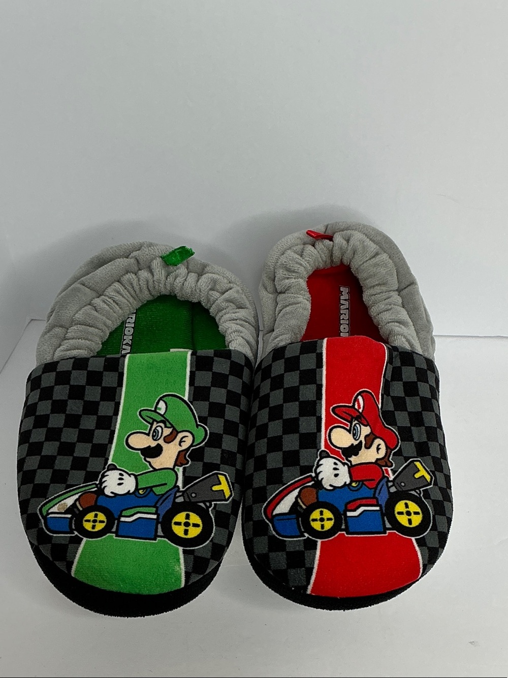 Nintendo Mario Kart Kids Slippers - Red & Green